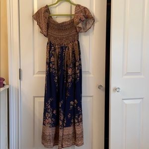 Free people floral maxi dress